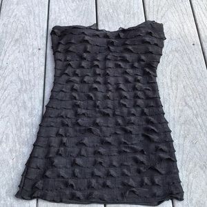 Super cute ruffles black tube top Small